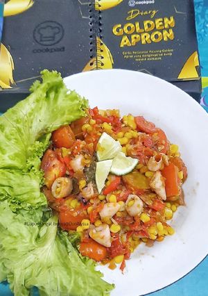 Foto resep PGBA38 Tumis cumi asin jagung manis