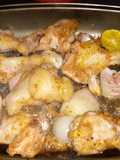 Frango Assado com Limão Cebola e Alho