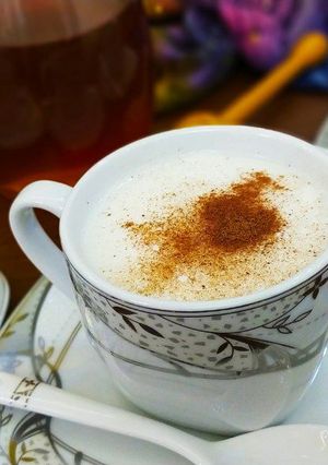 عکسی از دستور معجون شیر عسل دارچین