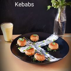 A picture of Shikaumpuri banana Kebabs.