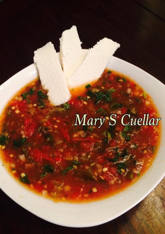 Una foto de Salsa asada molcajeteada 🇲🇽🇲🇽🇲🇽