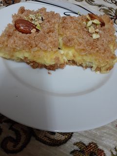 صورة لوصفة بسبوسه بالكسترد (مرمله)