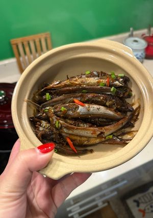 Hình của món Cá trứng kho tiêu.