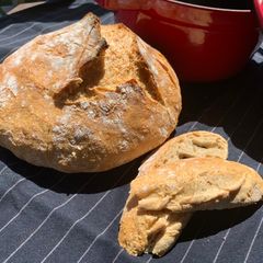 No- knead bread A picture of No- knead bread.