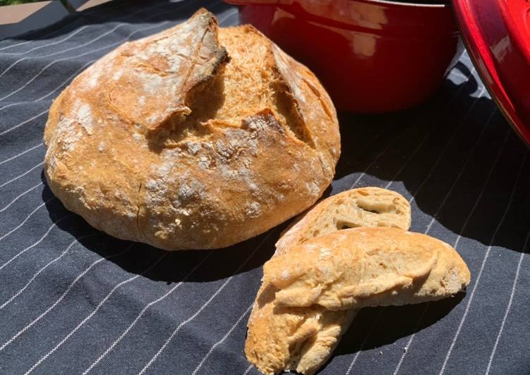 Saturday Fresh No- knead bread