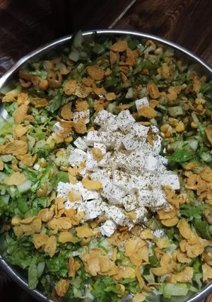 صورة لوصفة سلطه كورن فليکس 🤤🤤