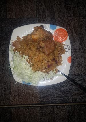 Locust beans jollof rice ainihin hoton girkin