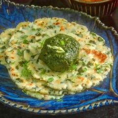 A picture of Rice Flour Masala Roti.