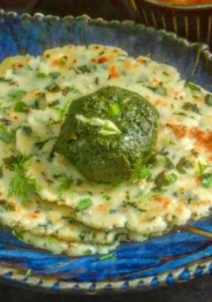 A picture of Rice Flour Masala Roti.