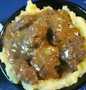Easy Way Prepare Recipe Golden Mashed Potatoes and Beef Square Gravy that is Delicious, Perfect}