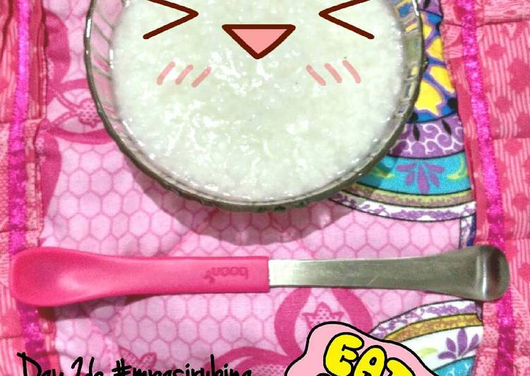 Resep Bubur Nasi (mpasi 6+), Enak Banget