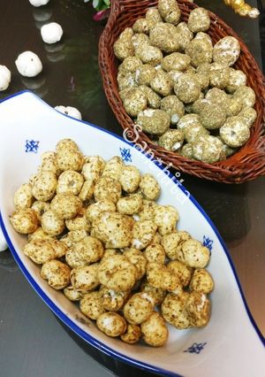 A picture of Roasted Crispy Fox Nuts in Two Flavours.