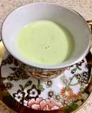 Atole de matcha y chocolate