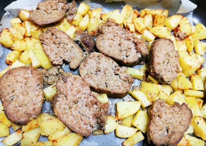 Polpettone di carne con patate