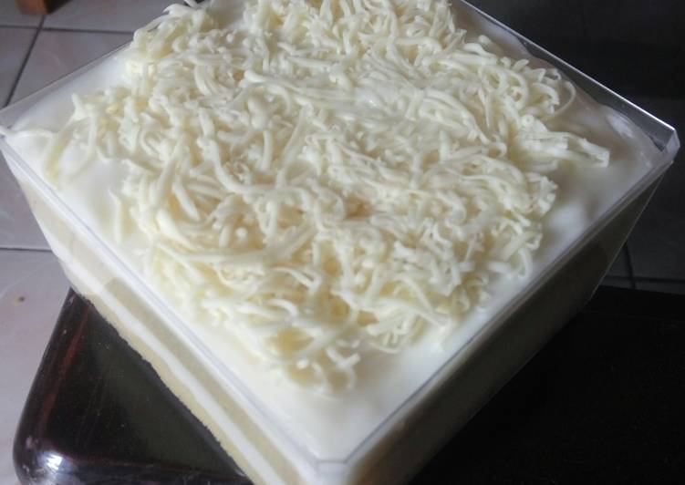 Caranya Membuat Dessert box &amp;#34;Susu Keju&amp;#34;  Cream cheese ala @pizzadonatku, Mudah dan Ekonomis Ala Warung