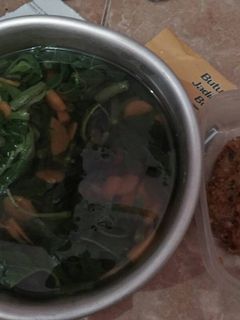 Foto resep Sayur bening bayam sambel goreng