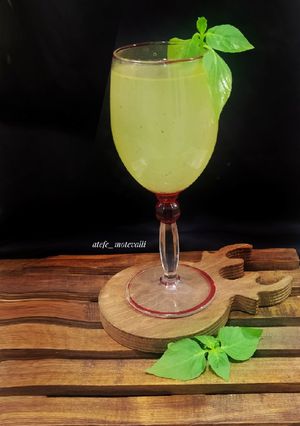 عکسی از دستور شربت ریحان سبز