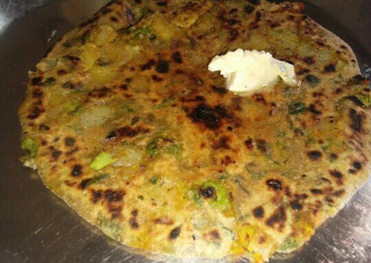Simple Way to Make Homemade Mix veg paratha