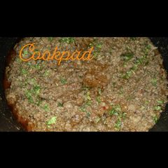 A picture of Shinwari style mutton qeema.