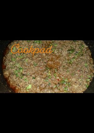 A picture of Shinwari style mutton qeema.