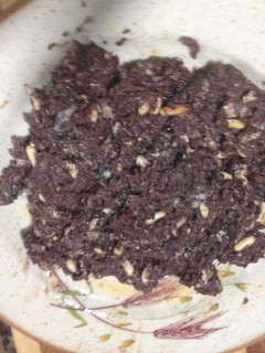 Una foto de Revuelto de morcilla " Virgen de la Hoz