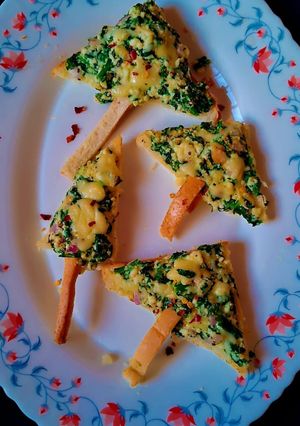A picture of Spinach Paneer Christmas Tree (15-Minute Air Fryer Starter).
