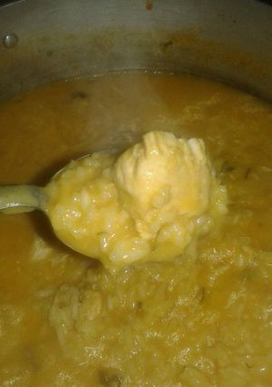 Una foto de Risotto con lo que había