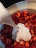Fresas con crema 🍓😋