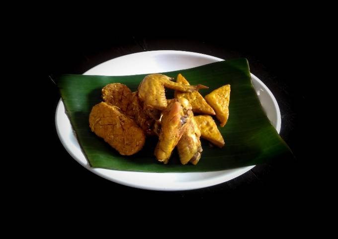 Langkah Mudah untuk Menyiapkan Ayam Tahu Tempe Ungkep Bumbu Kuning (untuk Persediaan) yang Enak Banget