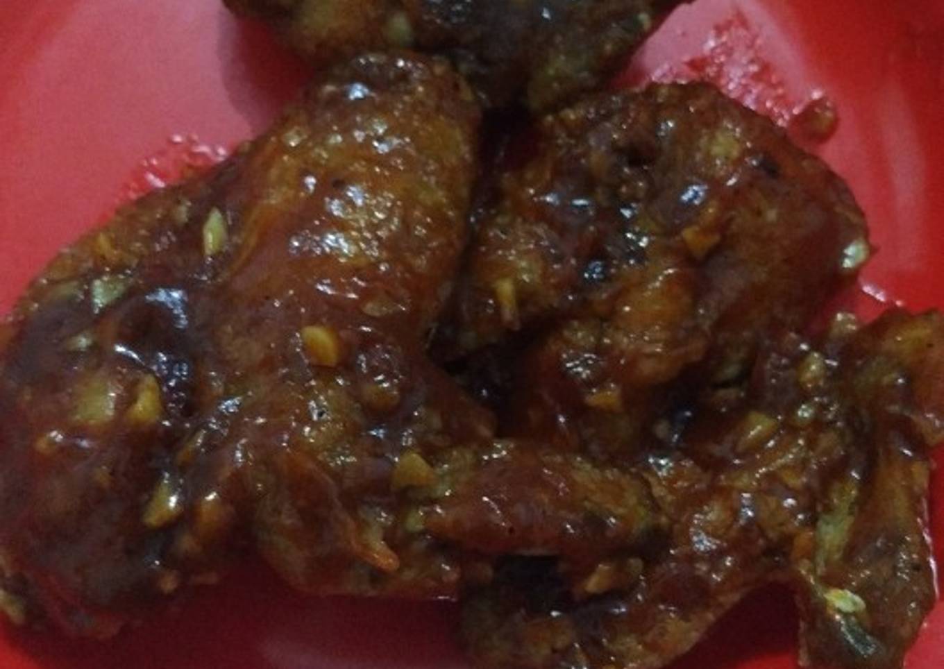 Chicken wings barbeque