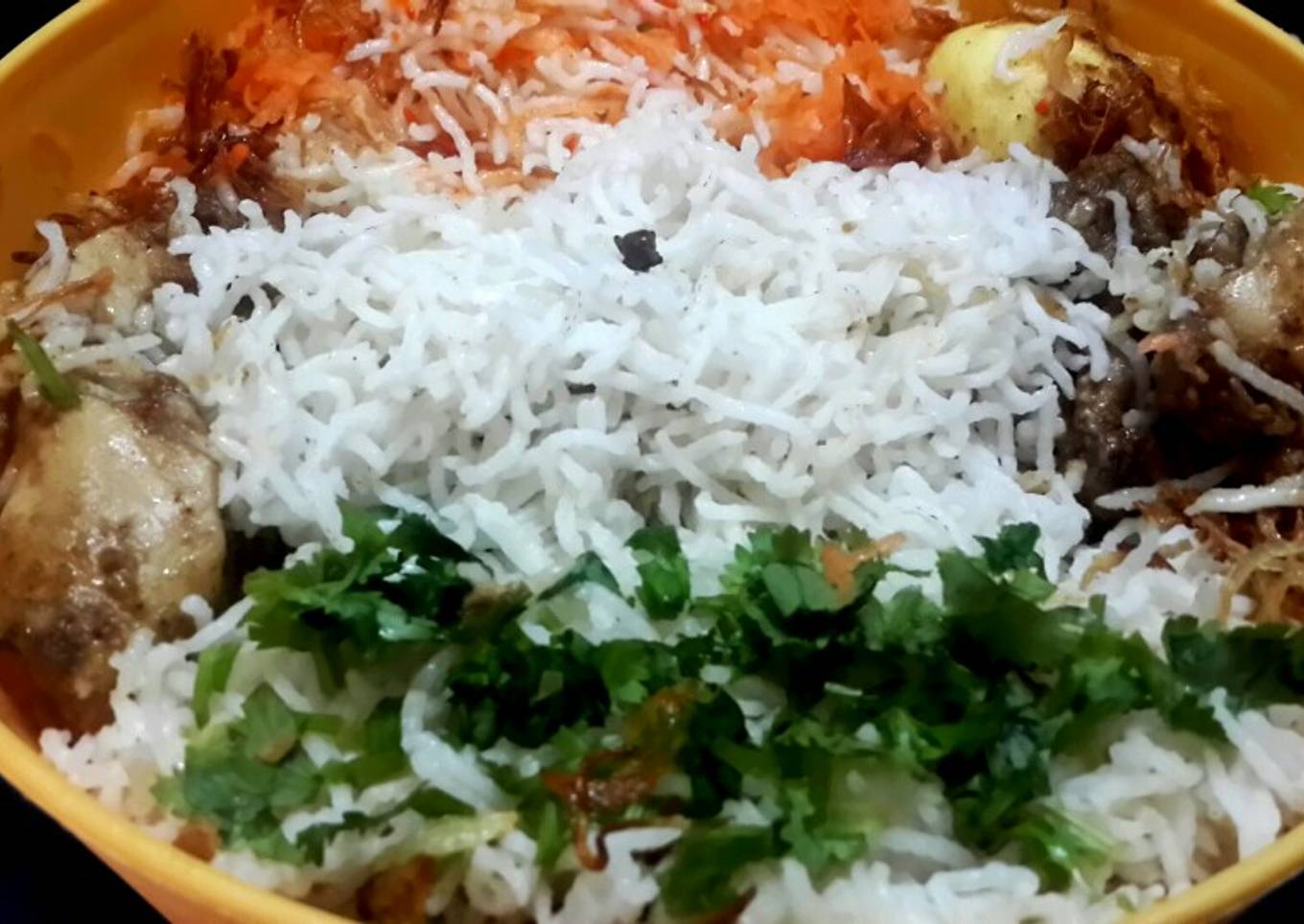 Tiranga Chicken Biryani