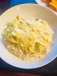 Una foto de Pollo al curry