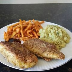 A picture of Brad's New Orleans fried tilapia.