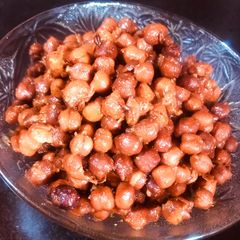 A picture of Sukhe Kale Chana Masala.