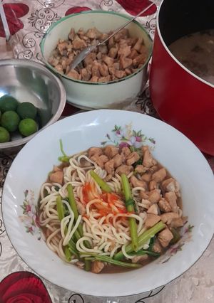 Foto resep Mie Kangkung enak