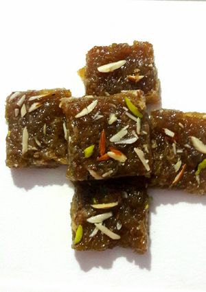 A picture of Lauki Barfi.