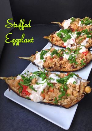 A picture of Stuffed Eggplant.
