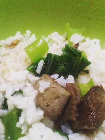 Cara Gampang Menyiapkan Resep MPASI nasi sayur pokcoy tumis ati sapi yang Lezat Sekali