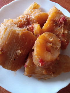 A picture of Fried Coconut Cassava.