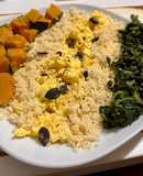 Cous cous, uova strapazzate, zucca ed erbette 🎃🍳🥬
