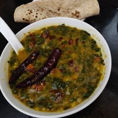 A picture of Dal palak.