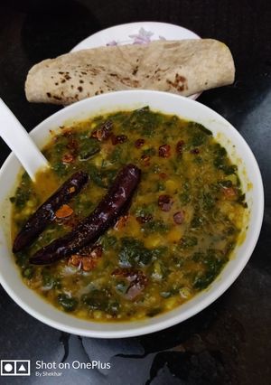 A picture of Dal palak.