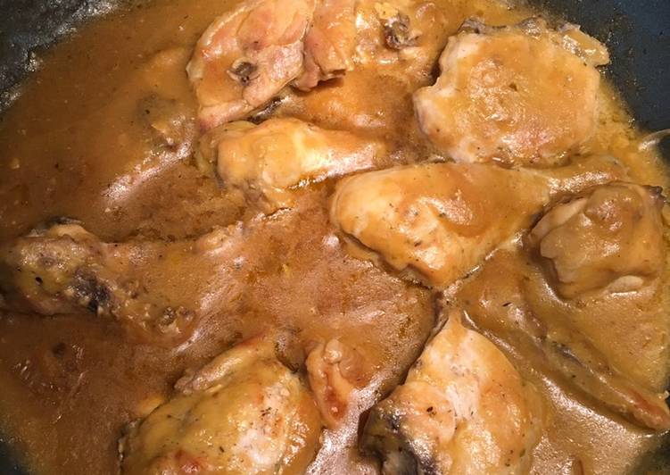 Pollo a la cerveza