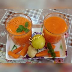 A picture of Carrot,Ginger & Lemon juice.