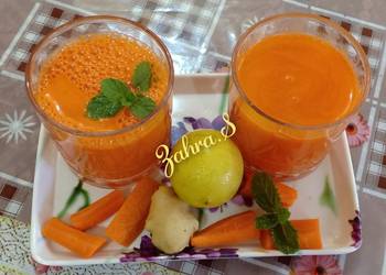 How to Prepare Yummy CarrotGinger  Lemon juice