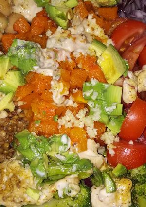 Una foto de Ensalada de colores