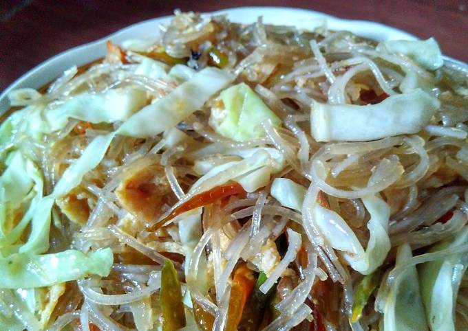 Resep Tumis Mie Soun Bendrat Cabe Hijau, Sempurna