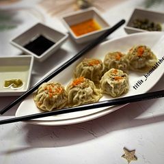 Steamed Chicken Dumplings A picture of Steamed Chicken Dumplings.