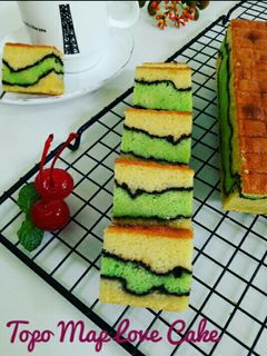 Foto resep Topo Map Love Cake || Cake Alunan Kasih