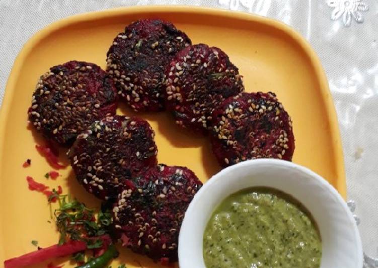 How to Make Super Quick Homemade Oats and Beetroot tikki